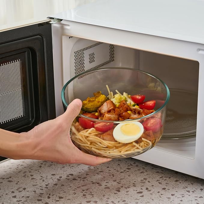 10-Piece Glass Food Storage Containers Set | 4-Cup & 6.5-Cup, Leakproof | - Image 4