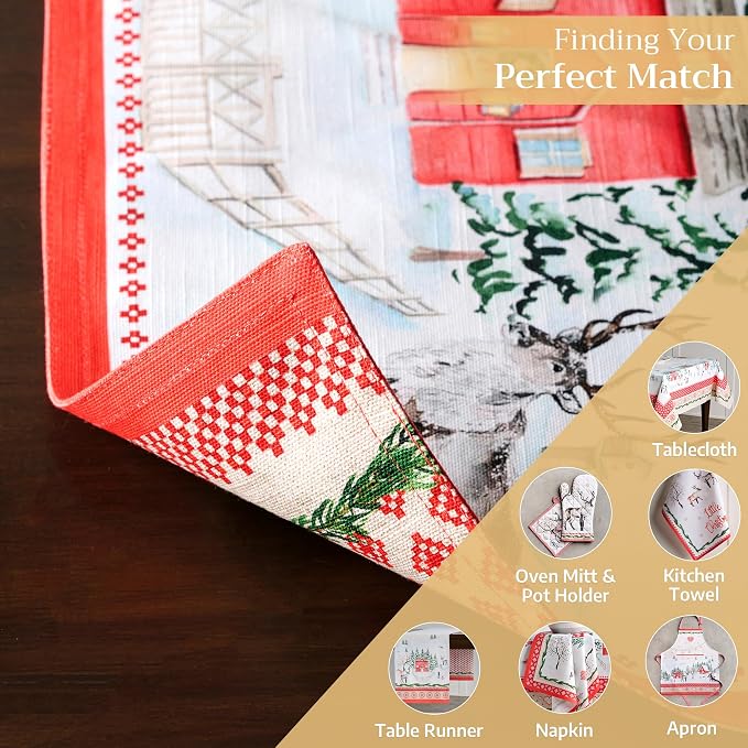 Maison d' Hermine Placemats Set of 4 Reusable 100% Cotton | Cloth Place Mats - Image 6