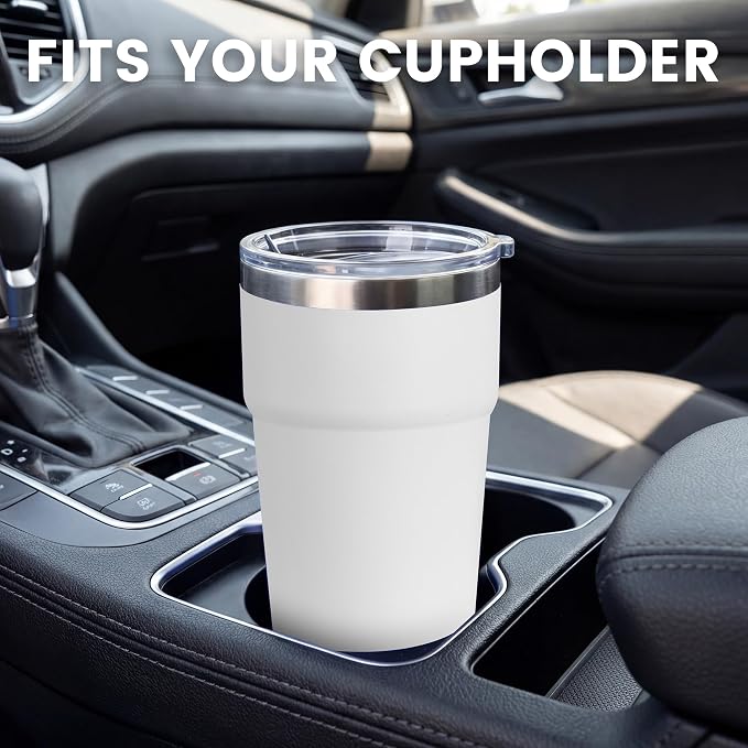 MEWAY 16oz Tumbler Double Wall Vacuum Insulated Travel Mug Bulk, Stainless - Image 5
