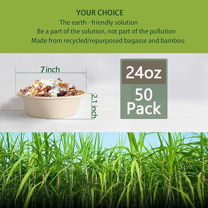 24 Oz Disposable Paper Bowls - Image 2