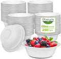 10 oz Paper Bowls Disposable Heavy Duty, 200 Pack, Microwavable Safe by Unknown
