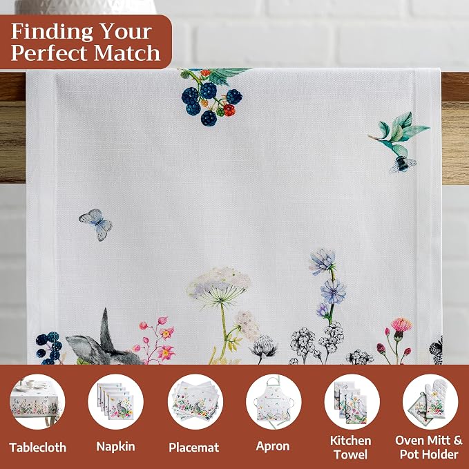 Maison d' Hermine Table Runner 100% Cotton 14.50" x 72" | Table Runners 72 - Image 4