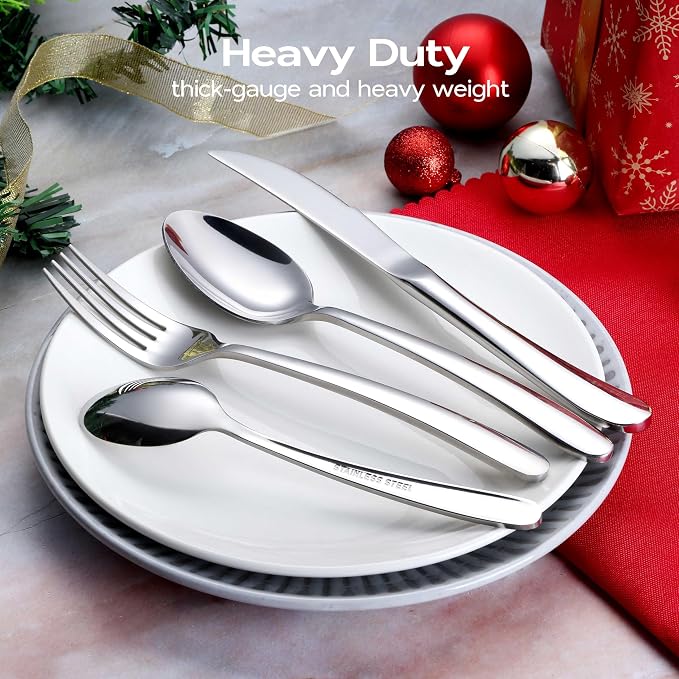 Onader 65 Piece Heavy Duty Silverware Set - Image 2