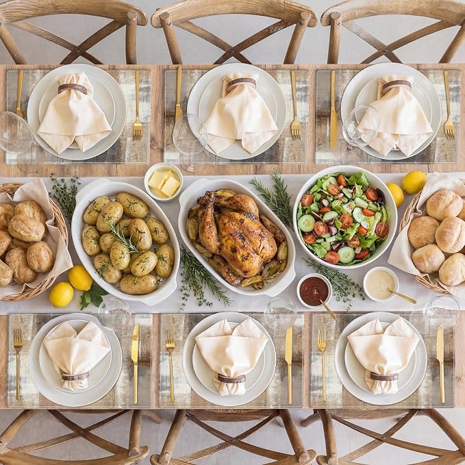 Emvency Farmhouse Placemats Set of 6, 12x18 Inch - Image 6