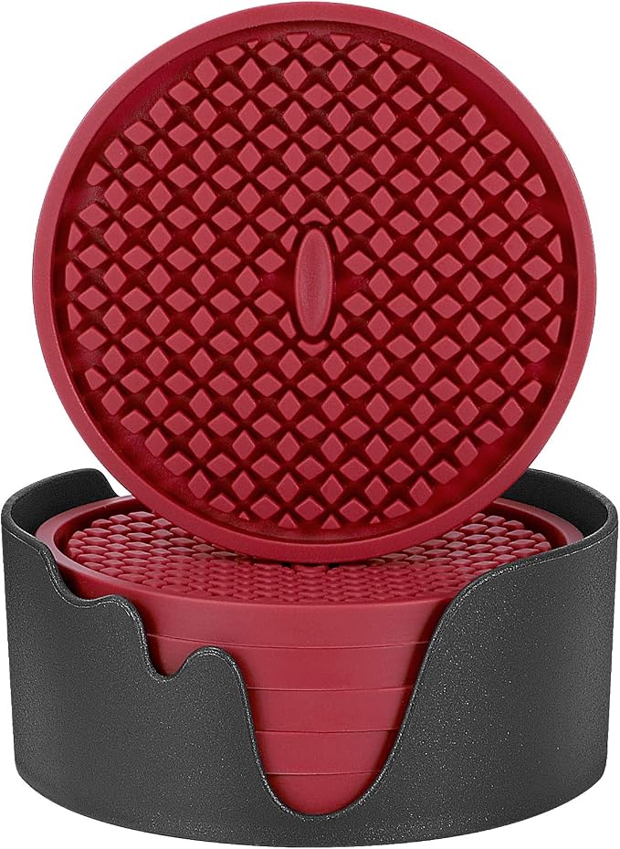 ME.FAN Silicone Coasters Thickened Drink Coasters by MEFAN