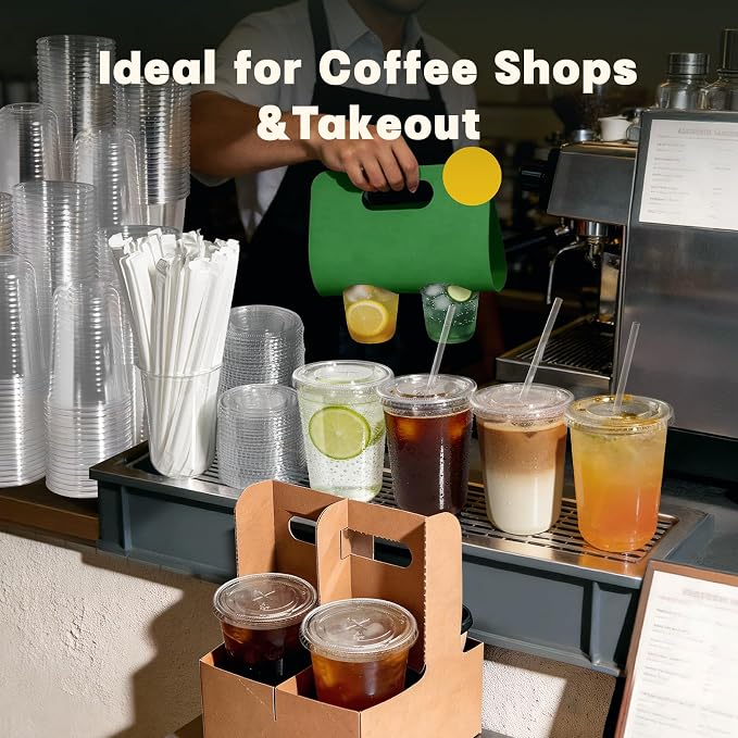 100 Pack 16 oz Round Bottom Plastic Cups - Image 7