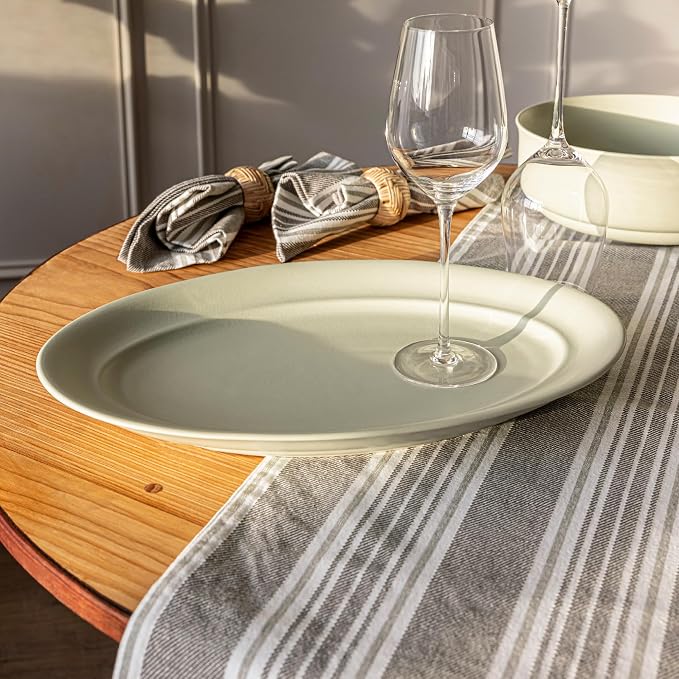 Over&Back 18x90 Woven Striped Table Runner - Image 9