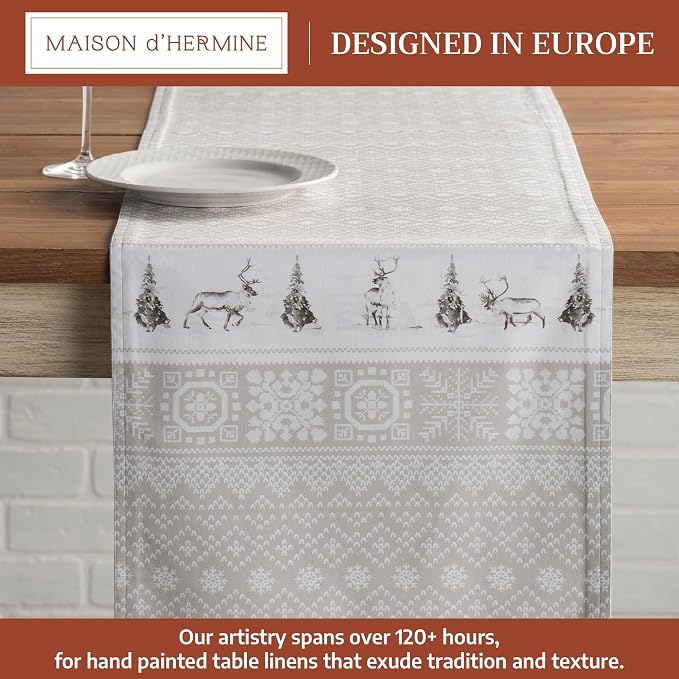 Maison d' Hermine Table Runner 100% Cotton 14.50" x 60" | Table Runners 60 - Image 2