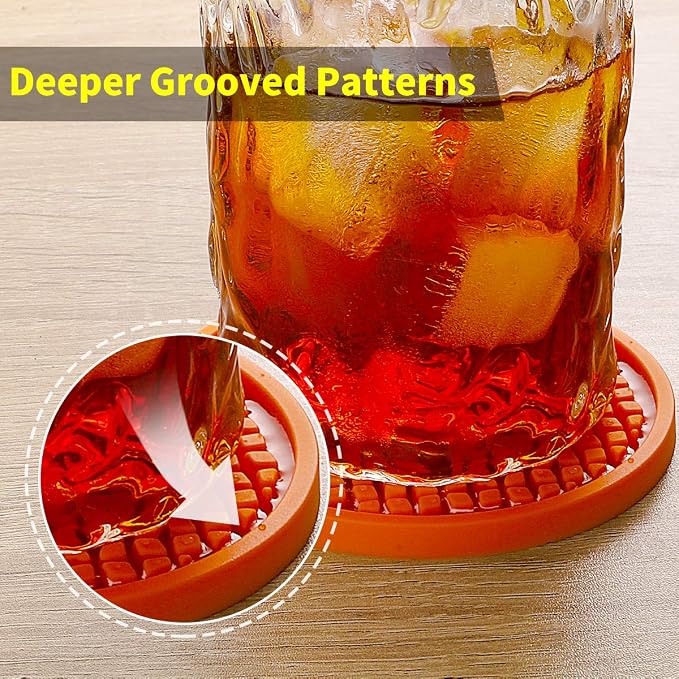 ME.FAN Silicone Coasters Thickened Drink Coasters - Image 3