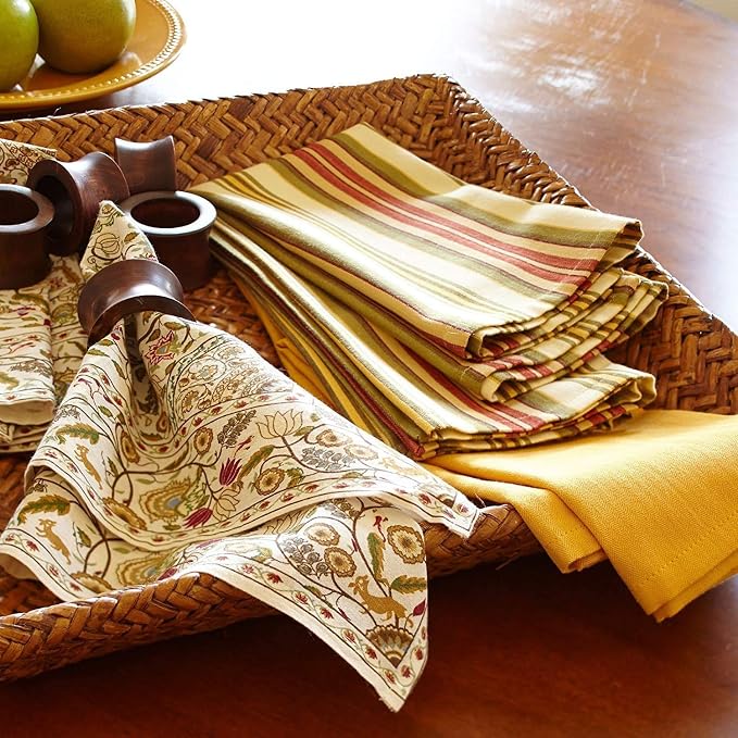 SHAFA IMPEXHandmade Acacia Concave Wood Napkin Ring Set of 12 - Image 4