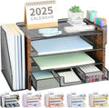 Desk Organizer, 4-Tier Desktop File Organizer by OPNICE