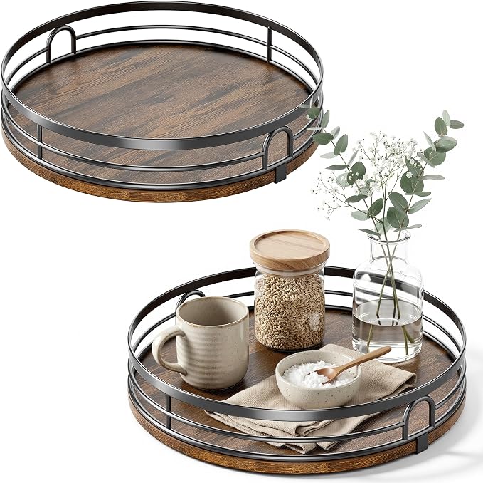 LAMU 2 Pack 9'' 10'' Lazy Susan Turntable Organizer by YourHome-OrganizationHelper