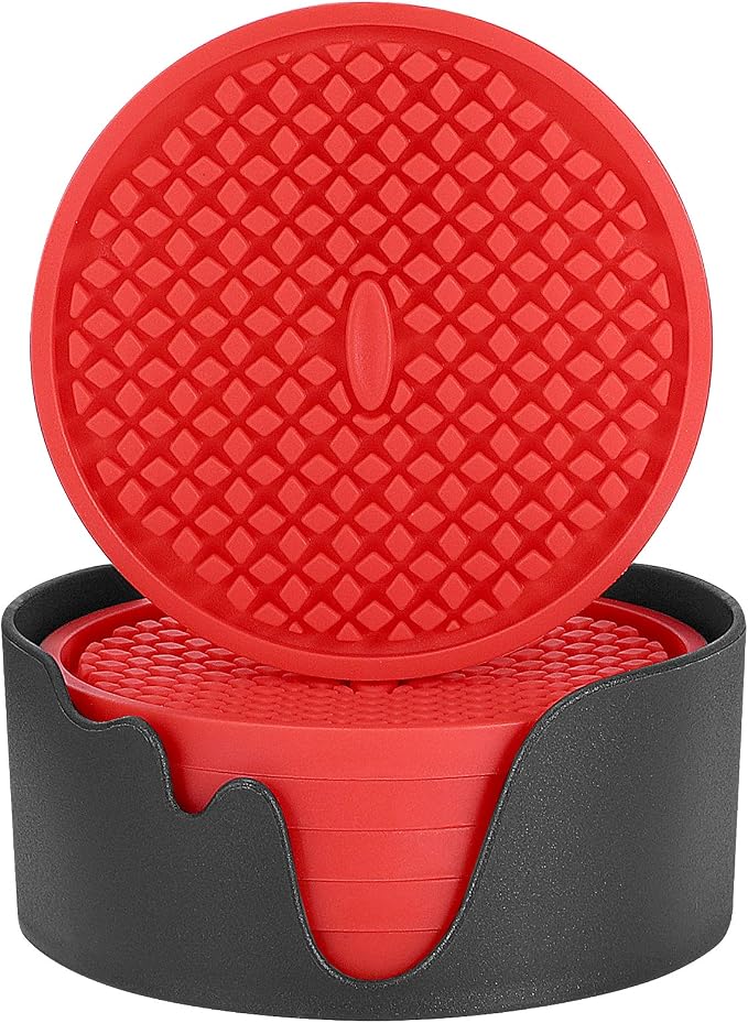 ME.FAN Silicone Coasters Thickened Drink Coasters by MEFAN