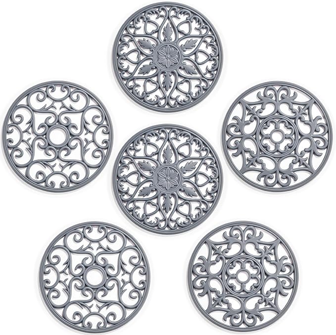 SMARTAKE 6 Set Silicone Trivet Mats by SMARTAKE