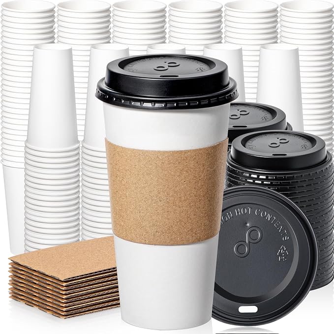 Fit Meal Prep 500 Pack 20 oz Disposable Coffee Cups by FMPBRANDS