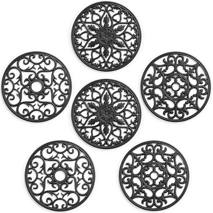 SMARTAKE 6 Set Silicone Trivet Mats by SMARTAKE