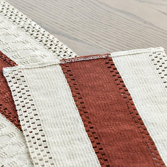 Artoid Mode Caramel Farmhouse Rustic Table Runner 12x60 Inch | Seasonal Holiday - Image 5