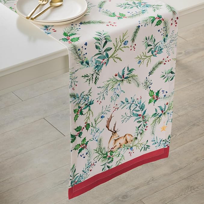 Maison d' Hermine Table Runner 100% Cotton 14.50" x 72" | Table Runners 72 - Image 9