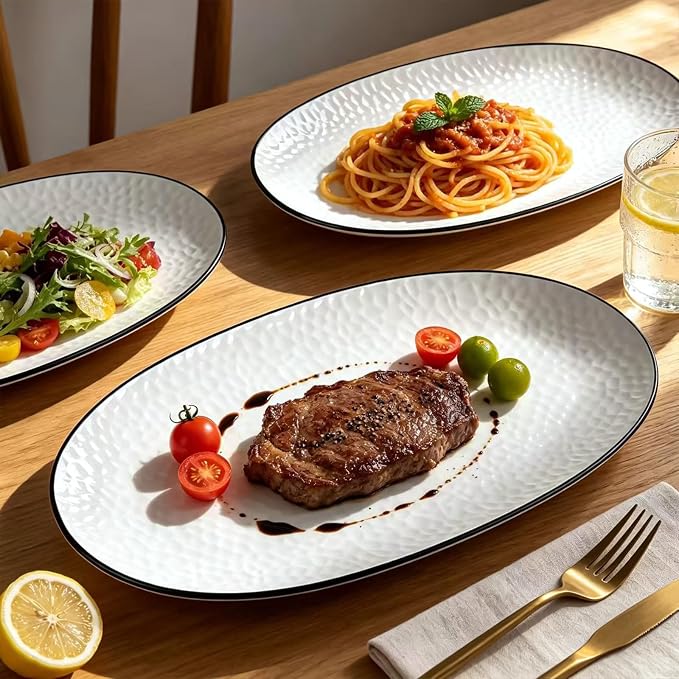 Roeveca Serving Platters, 16/14.3/13.1Inches Large Serving Dishes - Image 2