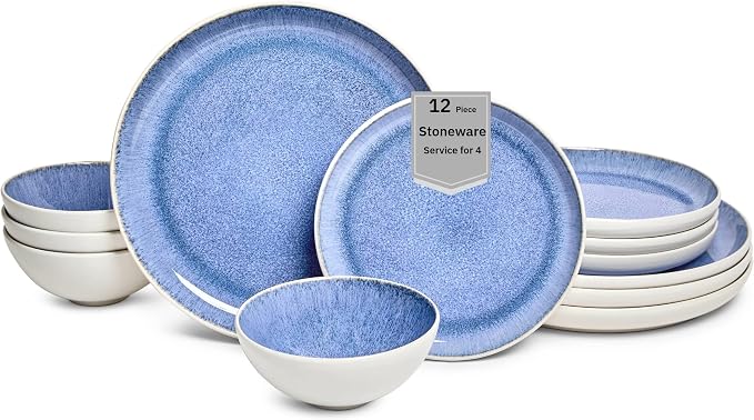 Sango 12-Piece Stoneware Dinnerware Set by Sango