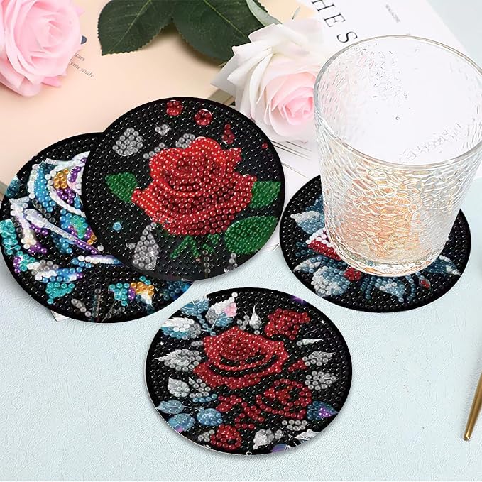 Mrnsiet 8PCS Diamond Art Coasters - Image 4