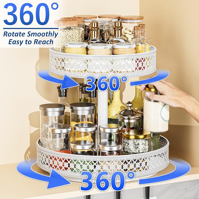 2 Tier Lazy Susan Organizer - Image 2