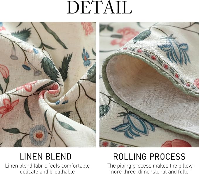 Designer Vintage Linen Long Table Runner, Floral Pattern, Dining Table - Image 5
