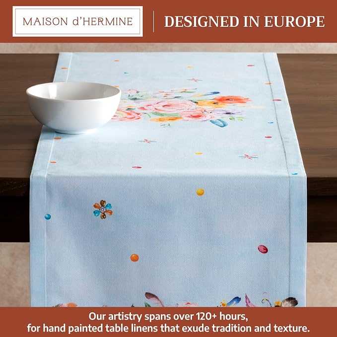 Maison d' Hermine Table Runner 100% Cotton 14.50" x 72" | Table Runners 72 - Image 2