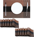 Leetaltree Brown with Black Striped Placemats Set of 12 by Leetaltree-ArtatEveryTable