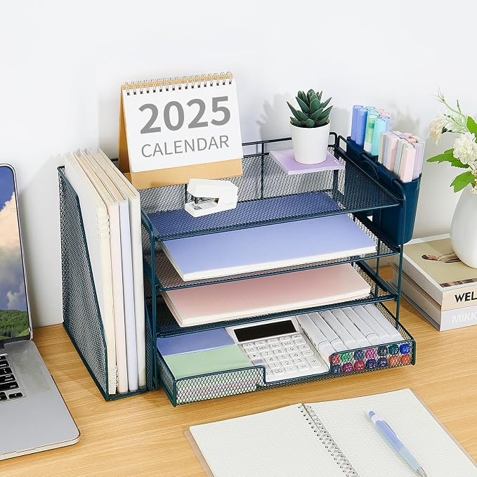 Desk Organizer, 4-Tier Desktop File Organizer - Image 5