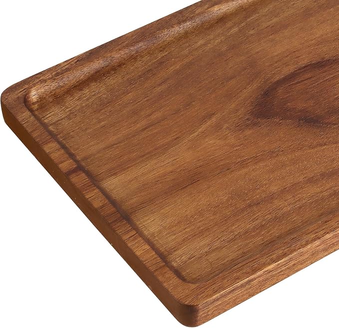 MUKCHAP 4 Pack Wood Serving Platters - Image 3
