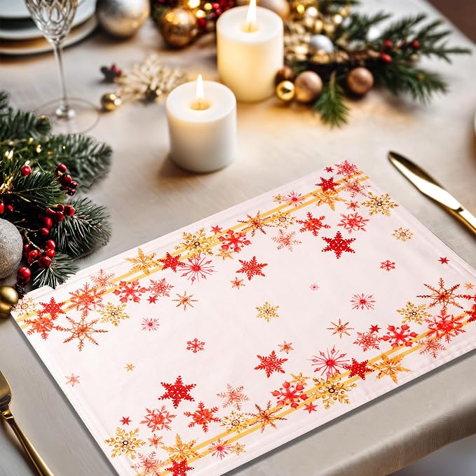 Maison d' Hermine Placemats Set of 4 Reusable 100% Cotton | Cloth Place Mats - Image 5