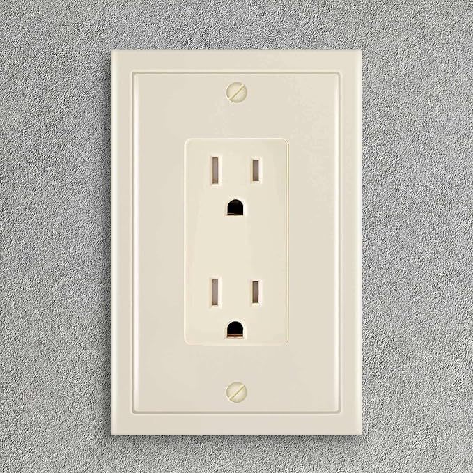 Modern Edge Decorative Wall Plate Switch Plate Outlet Cover, Durable Solid Zinc - Image 4