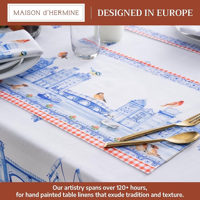 Maison d' Hermine Placemats Set of 4 Reusable 100% Cotton | Cloth Place Mats - Image 2
