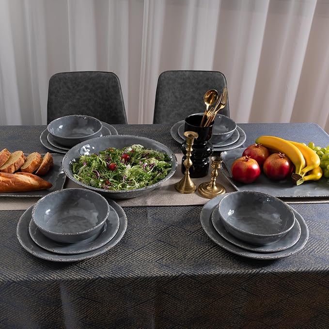 Extra Large Serving Tray with Handles, 19 x12 inch, Melamine Platters - Image 5