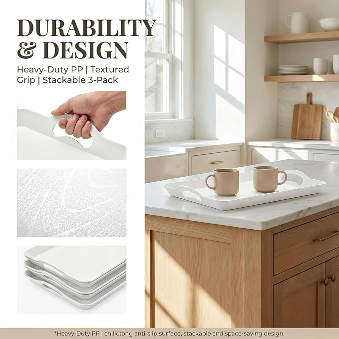 Cedilis 3 Pack Serving Trays - Image 6
