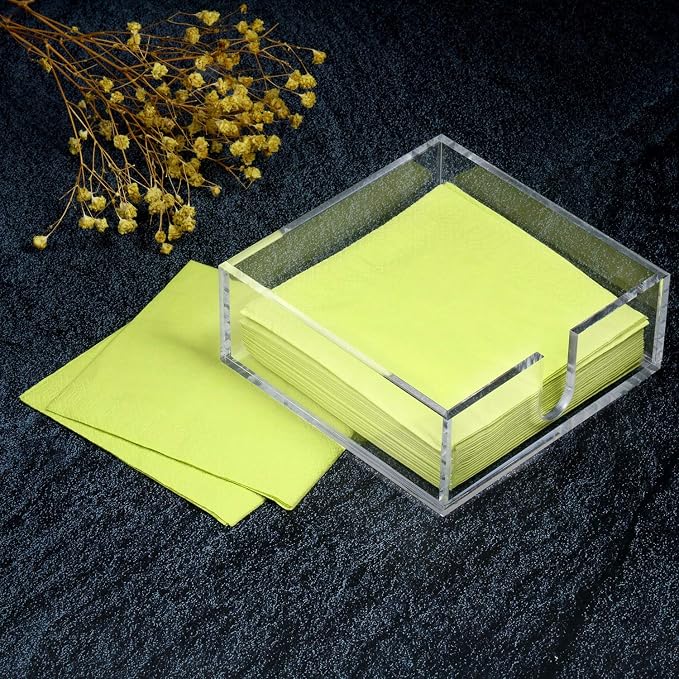 Boao 2 Pieces Acrylic Cocktail Napkin Holder - Image 3