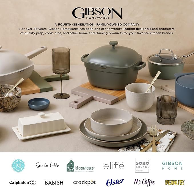 Gibson Elite Soho Lounge Square 16-Piece Dinnerware Set, Service - Image 8