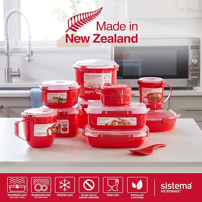 Sistema Microwave Soup Mugs | 656 ml | Microwave Food Containers - Image 6
