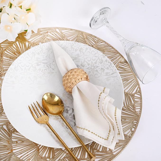 ALPHA Living HOME Farmhouse Napkin Rings - Image 4