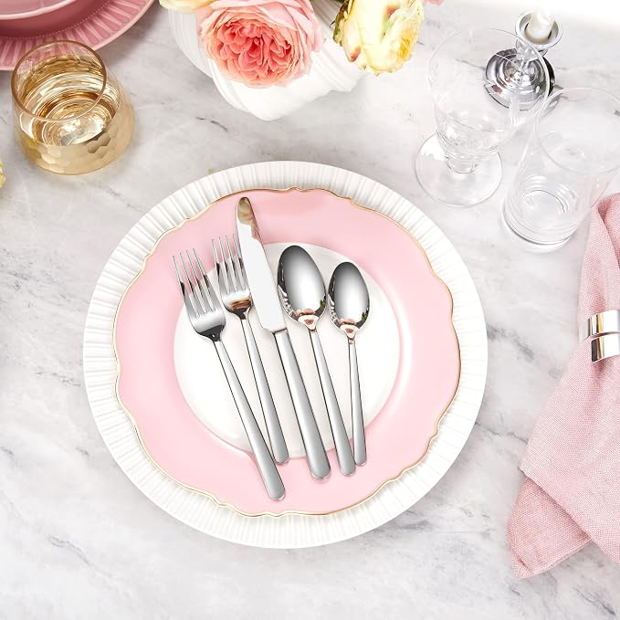 Premium Aline 8-Piece 7.4-Inch Dinner Spoon Set | 18/10 Stainless Steel Dinner - Image 9