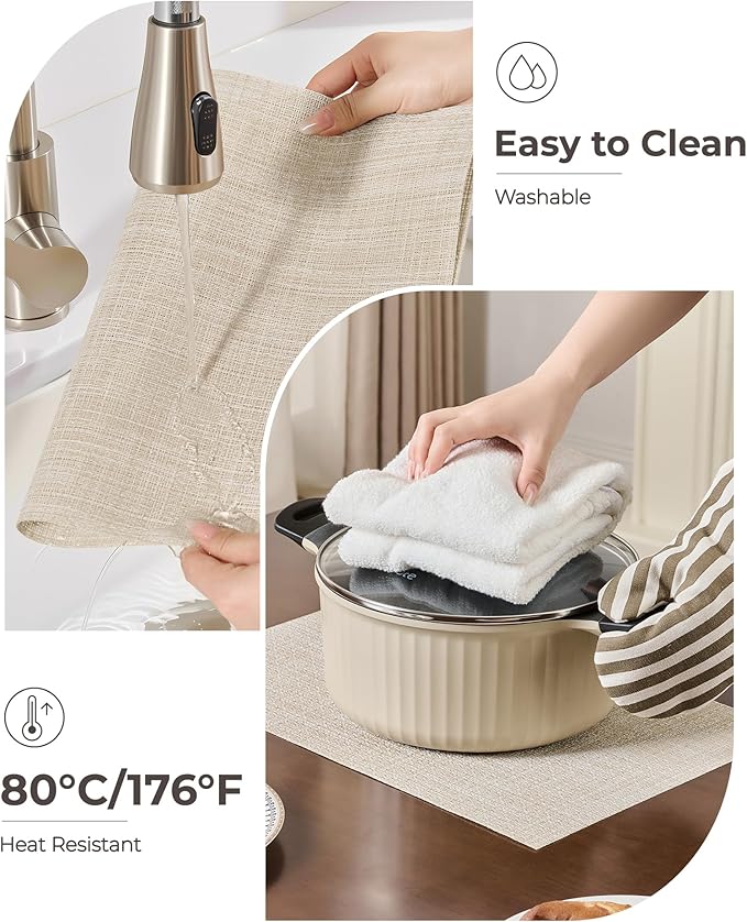 Leetaltree Beige Placemats Set of 8 - Image 5