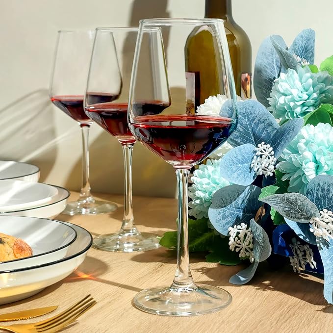 Wine Glasses Set of 12, 12oz Clear Red/White Wine Cup, Long Stem Wine Glasses - Image 6