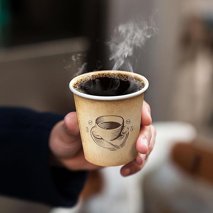 Clawsoff 600 Pack 4 oz Small Coffee Cups Disposable Paper Espresso Cups | - Image 5