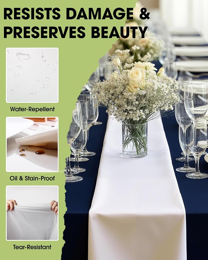 Pureegg White Plastic Table Runners - Image 3