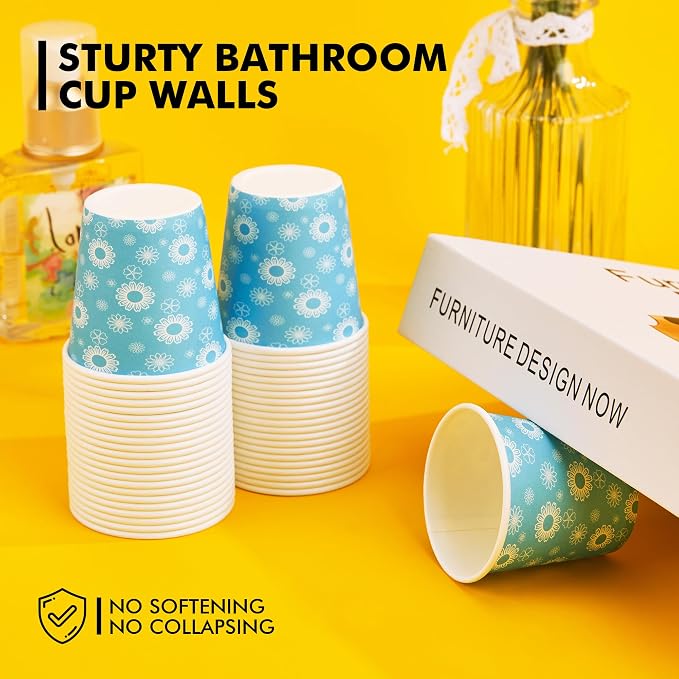 RACETOP 3 oz Bathroom Cups 300 Pack, Small Paper Cups, Disposable, Mini - Image 6