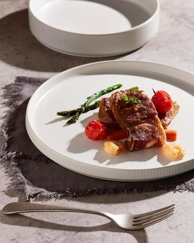 Famiware Star Ceramic Plates and Bowls Sets, Reactive Glaze Dishes - Image 10