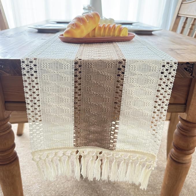 Boho Table Runner for Fall Home Decor - Image 2