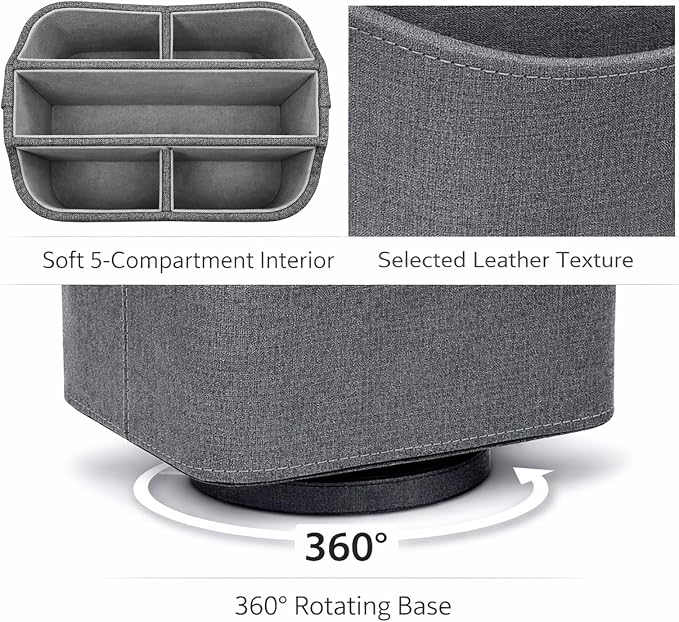 UnionBasic Rotating Desk Organizer, 360 Desk Spinning Caddy, Desktop TV - Image 2