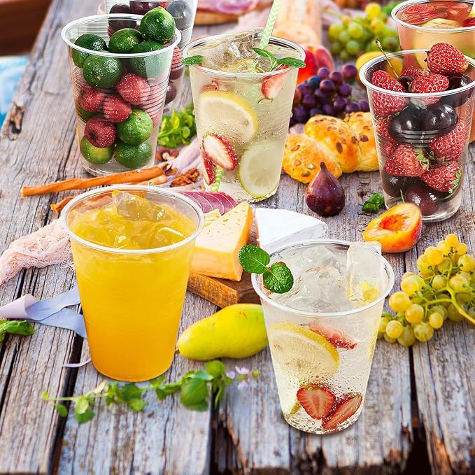 SIUQ 600 Pack 9 oz Plastic Cups, Thanksgiving, Events & Commercial Use - Image 3